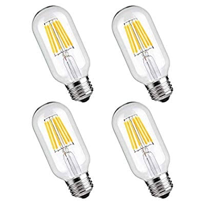 400LM T45 Vintage Edison LED Bulb Dimmable T45 Filament Light Bulb E26 Medium Base Lamp 4 Watt LED Light Bulb,2700K Warm White Antique Style Light Bulbs,4 Pack 400LM T45 Vintage Edison LED Bulb Dimmable T45 Filament Light Bulb E26 Medium Base Lamp 4 Watt LED Light Bulb,2700K Warm White Antique Style Light Bulbs,4 Pack